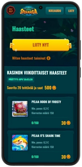 Spinanga haasteet