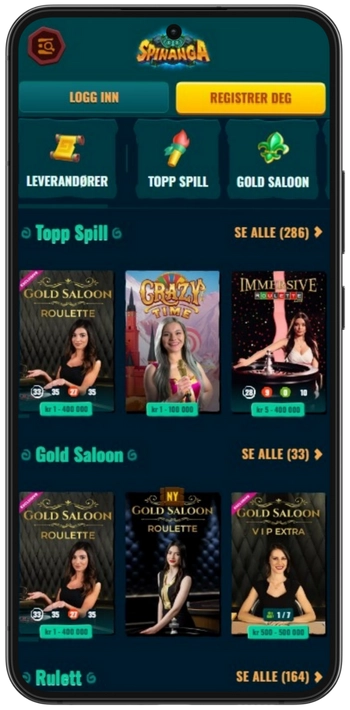 Spinanga live casino
