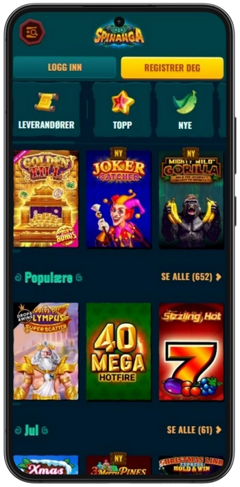 Spinanga spilleautomater